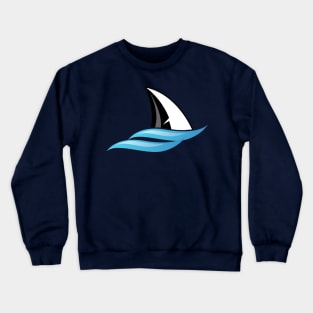 Large Shark Logo Crewneck Sweatshirt